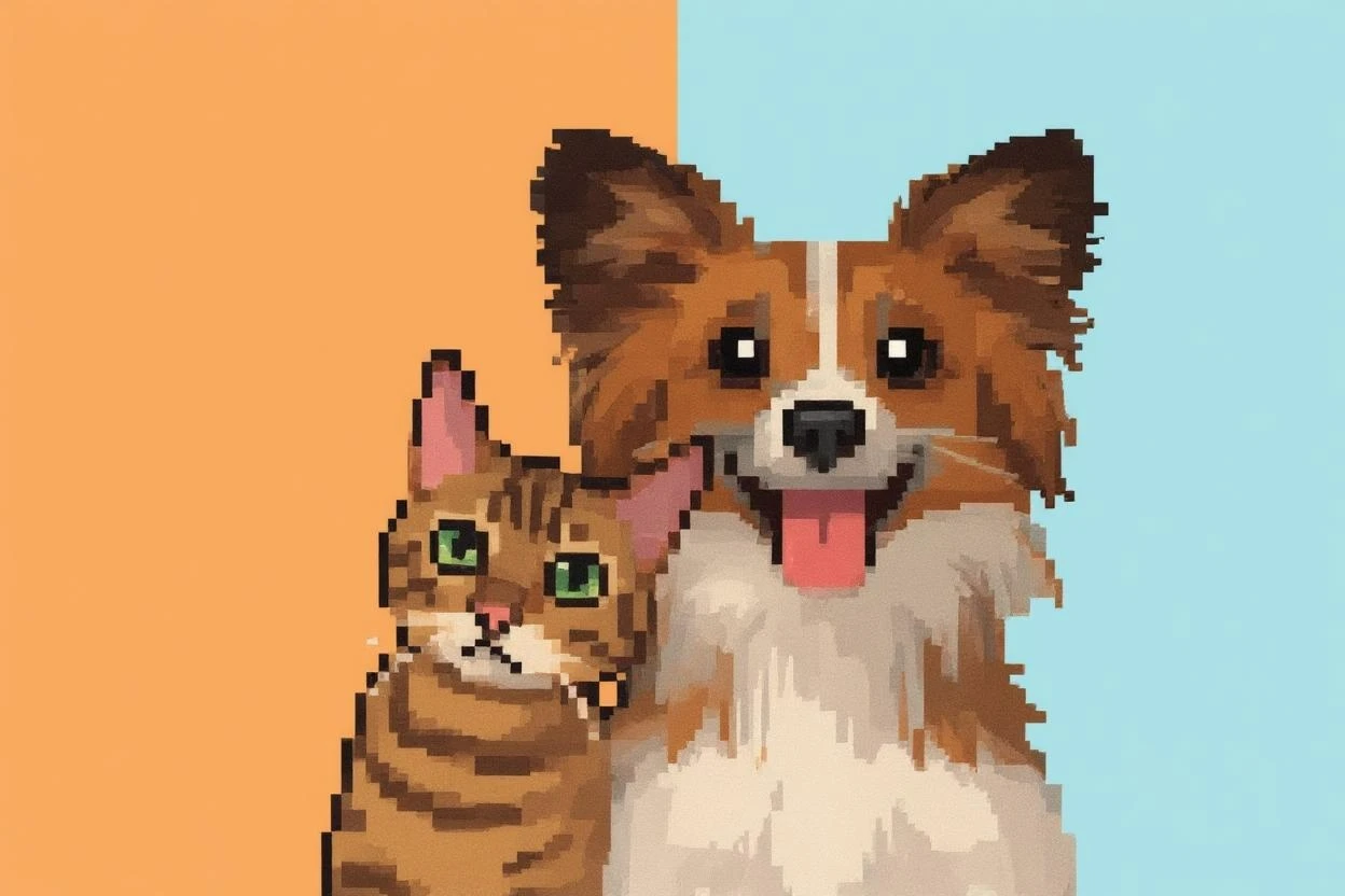 After image with Pixel Art filter